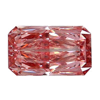 IGI Certified Luxuriant Lab Grown Pink Diamond (Radiant) (VS2) 1.00 ctw