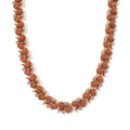 TLV Blue Howlite, White Austrian Crystal Necklace (18-20 Inches) in Silvertone 190.00 ctw - Sticky add to cart bar