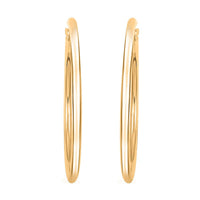 40x3mm Hoop Earrings in 14K Yellow Gold 2.60 Grams