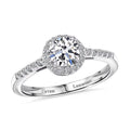 950 Platinum Luxuriant Lab Grown Diamond (G-H, VS) Halo Ring (Size 10.0) (4.05 g) 1.00 ctw - Sticky add to cart bar