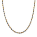 5mm Rope Chain Necklace in Stainless Steel 24-26 Inches - Sticky add to cart bar