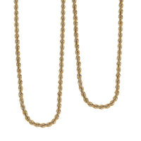 Rope Chain Necklace in 22K Yellow Gold 26 Inches 4.15 Grams