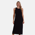 Black Rib Knit Sleeveless Maxi Dress - One Size Fits Most - Sticky add to cart bar