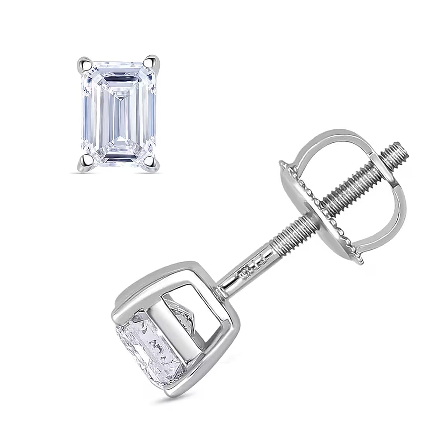 IGI Certified Luxuriant Lab Grown Diamond G-H VS 2.00 ctw Earrings in 950 Platinum