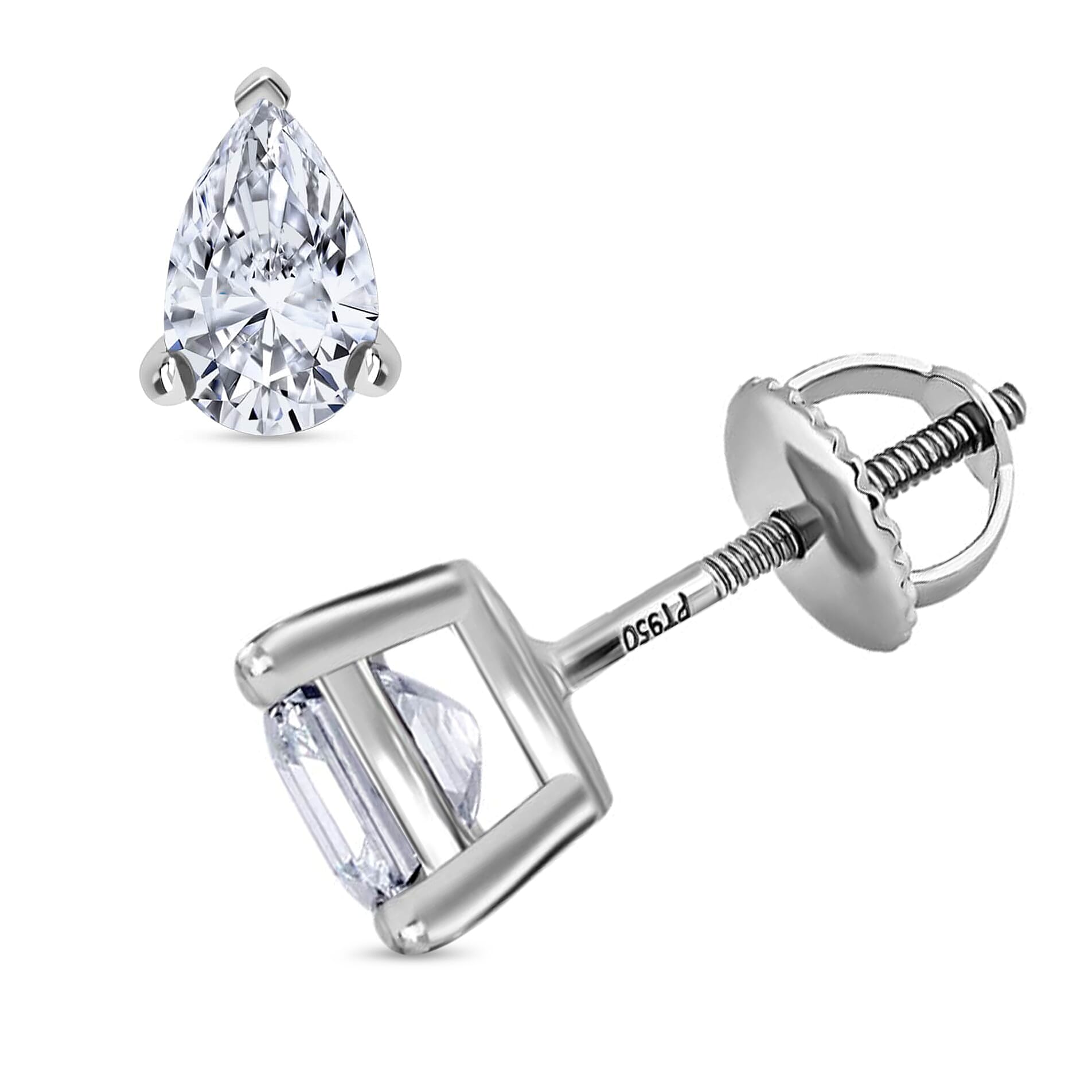 IGI Certified Luxuriant Lab Grown Diamond G-H VS 2.00 ctw Stud Earrings