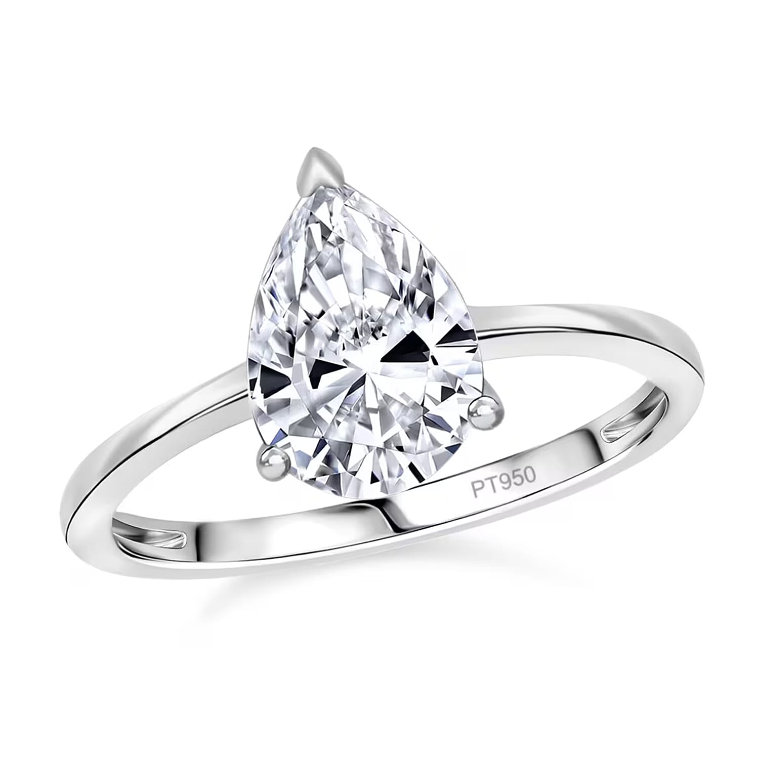 IGI Certified 950 Platinum Luxuriant Lab Grown Diamond (G-H, VS) Ring (Size 8.0) 2.00 ctw