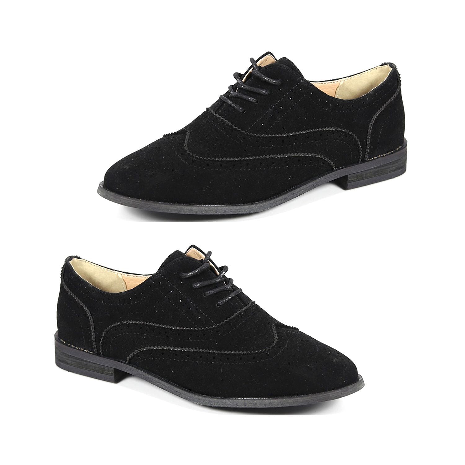Bucco Womens Lace Up Oxford Shoes - Pewter (Size 10)
