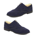 Bucco Womens Lace Up Oxford Shoes - Pewter (Size 10) - Sticky add to cart bar