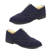 Bucco Womens Lace Up Oxford Shoes - Pewter (Size 10)