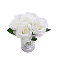 LED Artificial White Rose LED Lamp with Remote Control - Sticky add to cart bar