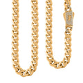9mm Miami Cuban Chain Necklace in 10K Yellow Gold 27.50 Grams 22 Inches - Sticky add to cart bar