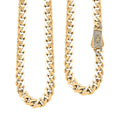 9mm Miami Cuban Necklace in 10K Yellow Gold 30 Grams 24 Inches - Sticky add to cart bar