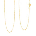 Italian Mini Paper Clip Chain Necklace in 10K Yellow Gold 0.83 Grams 20 Inches - Sticky add to cart bar
