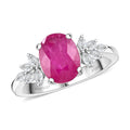 Doorbuster Certified & Appraised Rhapsody 950 Platinum AAAA Mozambique Ruby, Diamond (E-F, VS) (0.32 cts) Ring (Size 10.0) (5.80 g) 2.25 ctw - Sticky add to cart bar