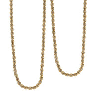 Rope Necklace in 22K Yellow Gold 20 Inches 4.50 Grams