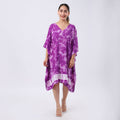 Blue Tie Dye Short Kaftan - One Size Fits Most - Sticky add to cart bar