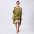 Blue Tie Dye Short Kaftan - One Size Fits Most - Sticky add to cart bar