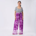 Blue Pajama Tie Dye Palazzo with 1/2Inch Elastic Band - One Size Fits Most - Sticky add to cart bar