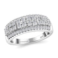 Luxuriant Lab Grown Diamond (SI) Ring in Rhodium Over Sterling Silver (Size 10.0) 1.00 ctw - Sticky add to cart bar