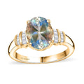 Luxoro 10K Yellow Gold AAA Premium Malagasy Moonstone, Diamond (G-H, I2) Ring (Size 6.0) 2.50 ctw - Sticky add to cart bar