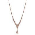 D'Joy Uncut Natural Pink Diamond 1.00 ctw Drop Necklace in 18K Vermeil Rose Gold Over Sterling Silver 20 Inches - Sticky add to cart bar