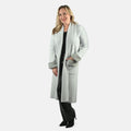 Max Sport Faux Fur Trim Duster Ice Blue - S - Sticky add to cart bar