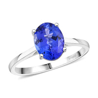950 Platinum Tanzanite Solitaire Ring (Size 10.0) 2.00 ctw