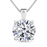 Lab Grown Diamond G-H VS 1.25 ctw Pendant Necklace 18 Inches in 14K White Gold