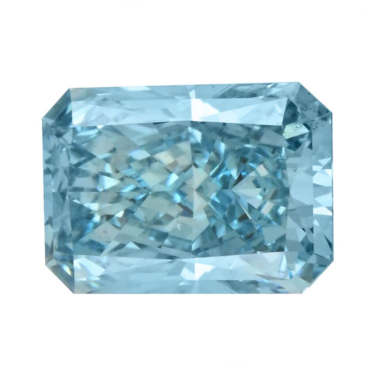 Doorbuster IGI Certified Luxuriant Lab Grown Blue Diamond (Radiant) (VS2) 1.50 ctw