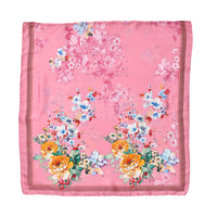 Pink Flower Silk Felling Kaftan - One Size Fits Most