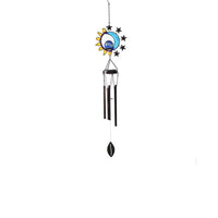 Sun, Moon and Star LED Solar Light Epoxy Wind Chime