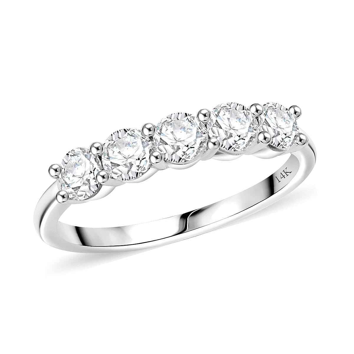 Doorbuster NY Closeout White Diamond 1.00 ctw Ring in 14K White Gold