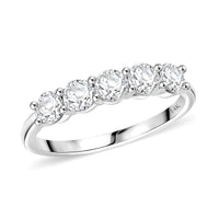 Doorbuster NY Closeout White Diamond 1.00 ctw Ring in 14K White Gold