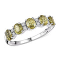 Modani Demantoid Garnet and Diamond 1.69 ctw Ring in 950 Platinum 4.75 Grams - Sticky add to cart bar