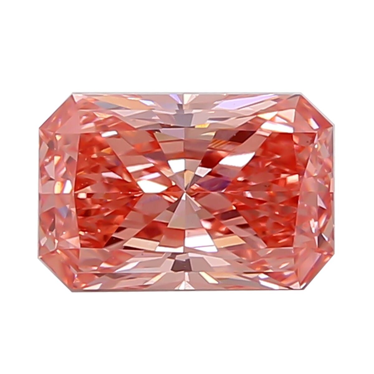 IGI Certified Luxuriant Lab Grown Pink Diamond (Radiant) (VS2) 2.00 ctw