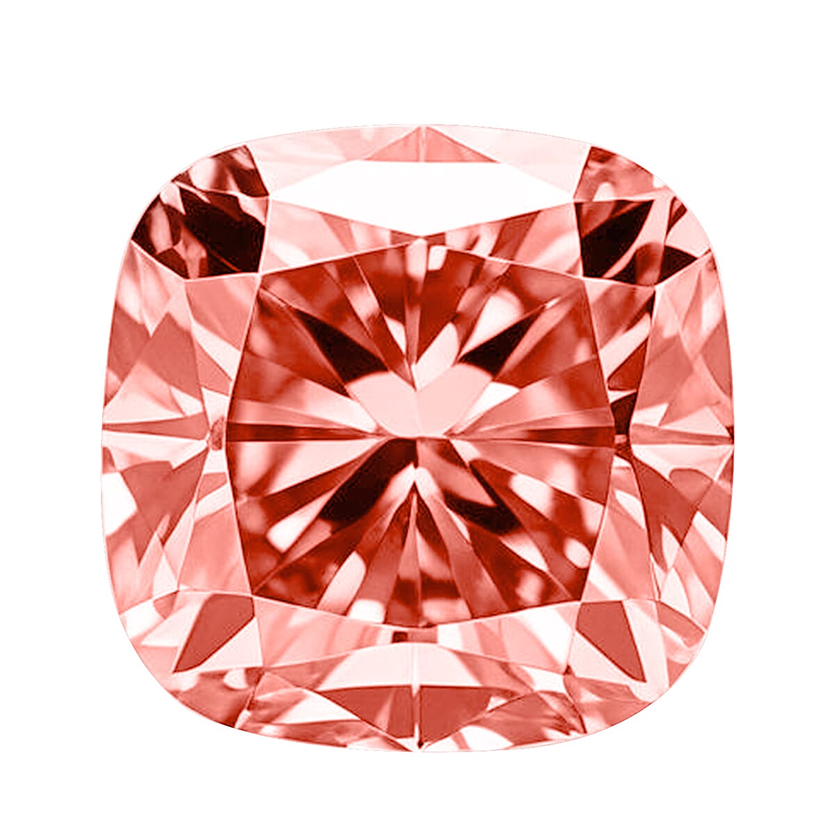 IGI Certified Luxuriant Lab Grown Pink Diamond (Cushion) (VS2) 2.00 ctw