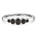 EverTrue Elite Shungite Bangle Bracelet in Platinum Over Copper (6.50 In) 7.15 ctw - Sticky add to cart bar