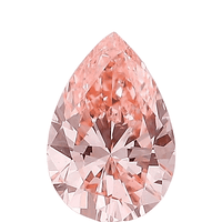 IGI Certified Luxuriant Lab Grown Pink Diamond (Pear) (VS2) 1.00 ctw