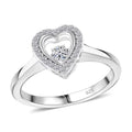 Luxuriant Lab Grown Diamond (SI) Ring in Rhodium Over Sterling Silver (Size 7.0) 0.20 ctw - Sticky add to cart bar