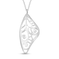 Sterling Silver Fancy Necklace (20 Inches) (2.50 g)