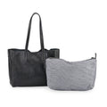 Italy Retro Noble Collection Black Genuine Leather Tote Bag (13.38"x3.74"x11.22") - Sticky add to cart bar