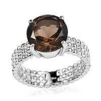 Brazilian Citrine Solitaire Ring in Stainless Steel (Size 10.0) 3.50 ctw