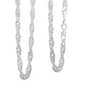 Italian La Bella Fantasia Chain Necklace in Sterling Silver 22 Inches 30.71 Grams - Sticky add to cart bar