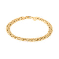 Italian La Bella Byzantine Chain Bracelet in 14K Yellow Gold Over Sterling Silver (8.00 In) 11.60 Grams - Sticky add to cart bar