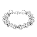 Italian La Bella Fantasia Chain Bracelet in Sterling Silver (8.00 In) 22.12 Grams - Sticky add to cart bar