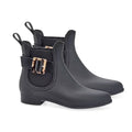 Henry Ferrera Black Clarity Turtle Shell Buckle Ankle Boot- Size 6 - Sticky add to cart bar