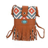 Brown Rhombus Multi Tassel