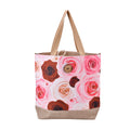 Multi Color Round Ethnic Pattern 100% Polyester Tote Bag (12.79"x5.51"x15.55") - Sticky add to cart bar