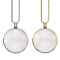 Set of 2 5x Power Lens Magnifying Glass Necklaces (36 Inches)