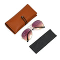 Set of 3 UV400 Sunglass with Storage Bag and Glass Cleaning Cloth - Gold and Black - Sticky add to cart bar